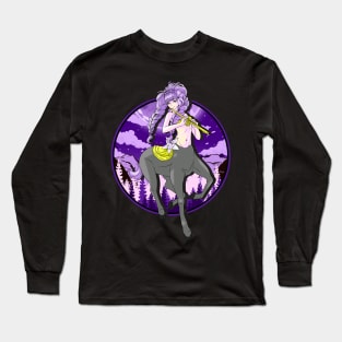 Anime Girl Fantasy Mythology Centaur Long Sleeve T-Shirt